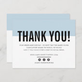 BUSINESS MERCI moderne bébé bleu pâle LOGO (Devant / Derrière)