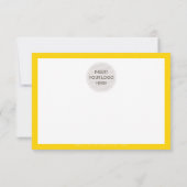 BUSINESS MERCI moderne bille stylo vieux jaune (Dos)