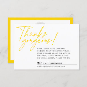 BUSINESS MERCI moderne bille stylo vieux jaune