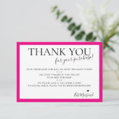 BUSINESS MERCI moderne chic audacieux rose fuschia (Debout devant)