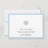 BUSINESS MERCI moderne chic canard pâle oeuf bleu (Dos)