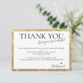 BUSINESS MERCI moderne chic faux or parties scinti (Debout devant)