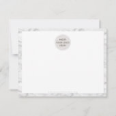 BUSINESS MERCI moderne chic marbre gris noir (Dos)