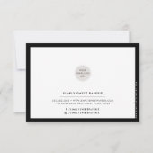 BUSINESS MERCI moderne chic noir noir blanc (Dos)