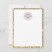 BUSINESS MERCI moderne chic or noir parties scinti (Dos)