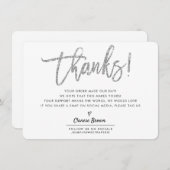 BUSINESS MERCI moderne chic parties scintillant ar (Devant / Derrière)