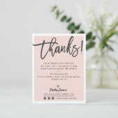 BUSINESS MERCI moderne chic rose pâle noir (Debout devant)