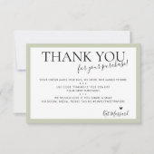 BUSINESS MERCI moderne chic vert sauge pâle (Devant)