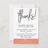 BUSINESS MERCI moderne client orange ikat (Devant)