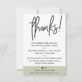 BUSINESS MERCI moderne client sauge vert ikat (Devant)