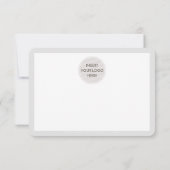 BUSINESS MERCI moderne écriture noir blanc (Dos)