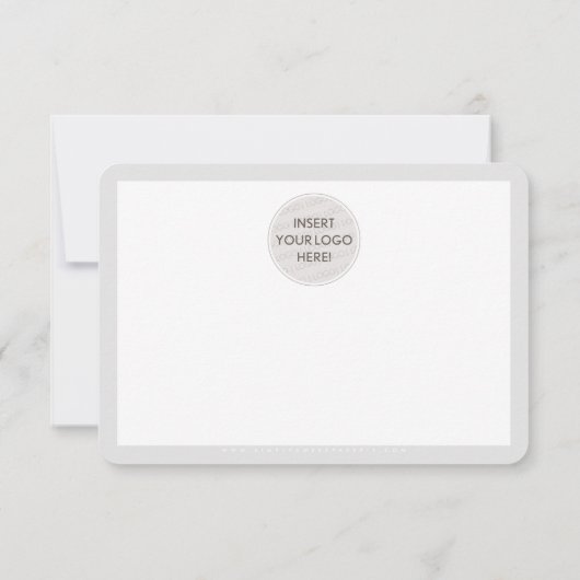 BUSINESS MERCI moderne écriture noir blanc (Dos)