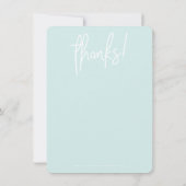 BUSINESS MERCI moderne hello menthe vert blanc (Dos)