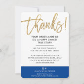 BUSINESS MERCI moderne mignon or parties scintilla (Devant)