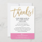 BUSINESS MERCI moderne mignon or parties scintilla (Devant)