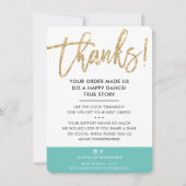 BUSINESS MERCI moderne mignon parties scintillant  (Devant)