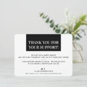 BUSINESS MERCI moderne noir blanc (Debout devant)