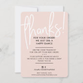 BUSINESS MERCI police moderne blush rose noir (Devant)