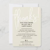 BUSINESS MERCI police moderne crème ivoire noir (Devant)