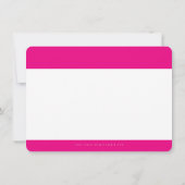 BUSINESS MERCI professionnel chic fuschia rose (Dos)