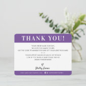 BUSINESS MERCI professionnel chic violet (Debout devant)