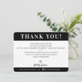 BUSINESS MERCI professionnel moderne noir blanc (Debout devant)