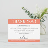 BUSINESS MERCI professionnel moderne orange (Debout devant)