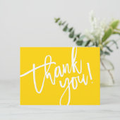 BUSINESS MERCI script moderne glisser logo jaune (Debout devant)