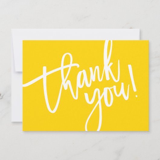 BUSINESS MERCI script moderne glisser logo jaune (Devant)