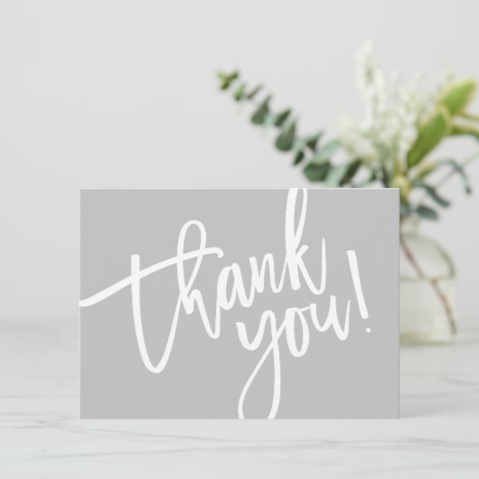 BUSINESS MERCI script moderne insérer le logo gris (Debout devant)