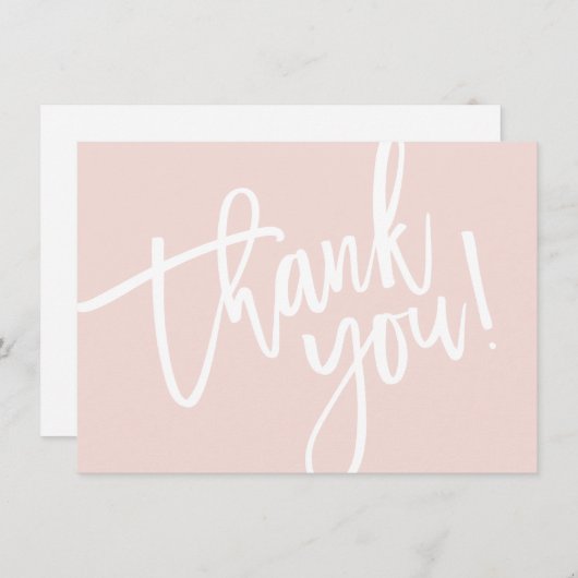 BUSINESS MERCI script moderne insérer le logo rose (Devant / Derrière)