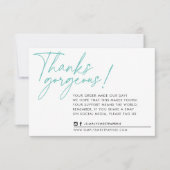 BUSINESS MERCI stylo à bille moderne menthe (Devant)