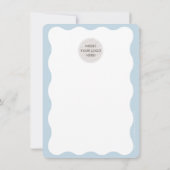 BUSINESS MERCI tendance serif élégant bleu pâle (Dos)