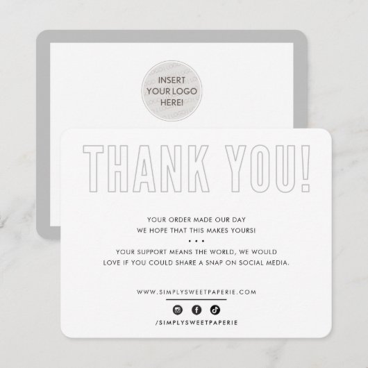 BUSINESS MERCI urbain masculin cool gris (Devant / Derrière)