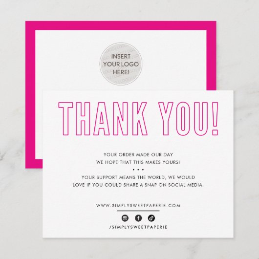 BUSINESS MERCI urbain masculin fuschia rose (Devant / Derrière)