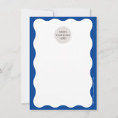 BUSINESS MERCI vague élégant serif bleu royal (Dos)