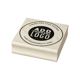 Business Merk Logo Custom Rubber Stempel