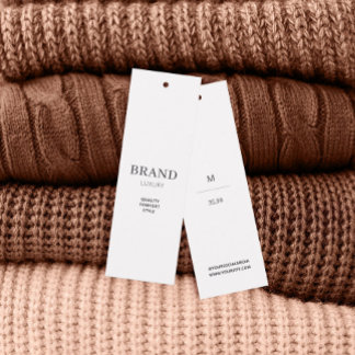 Business Minimalist Brand Name Clothing Hang Tag Mini Visitekaartjes