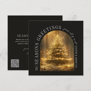 Business Modern Arch Foto Kerstvakantie Kaart