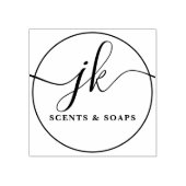 Business Monogram Script Logo-naam Rubberstempel (Afrduk)