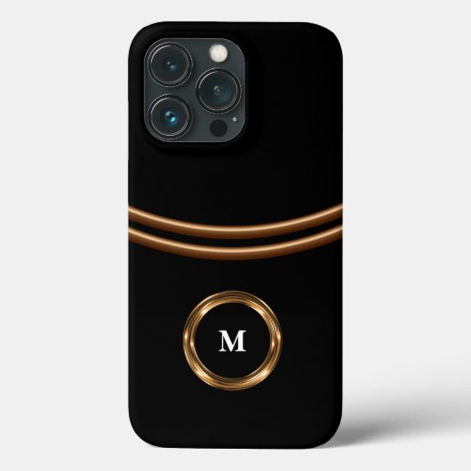 Business Monogram van mannen  Case-Mate iPhone Case (Achterkant)