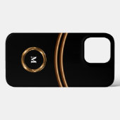 Business Monogram van mannen  Case-Mate iPhone Case (Achterkant (horizontaal))