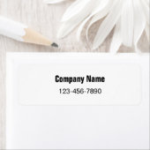 Business Name Phone Number Product Packaging Label (Insitu)