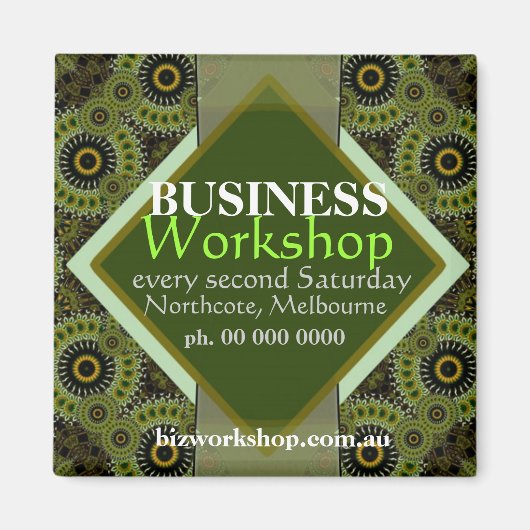 Business Networking Promo Magnet Magneet (Voorkant)