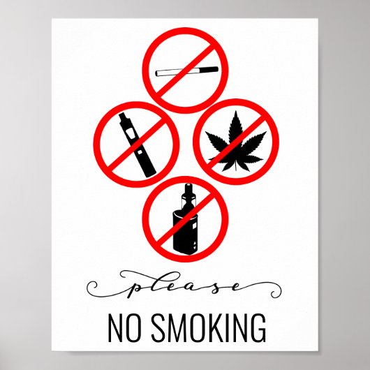 Business no Roking Cigarettes STR Poster (Voorkant)