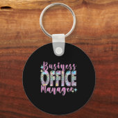 Business Office Manager Funny Front Teamwork Regio Sleutelhanger (Voorkant)
