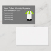 Business Online Shoping Website Visitekaartje (Voorkant / Achterkant)