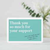 BUSINESS ORDER INSERT CHic bedankt dat je groen be (Staand voorkant)