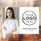 Business Photo Logo Raamsticker (Vel 2)