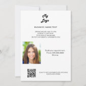 Business photo qr code beauté spa maquillage carte (Devant)